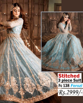 STITCHED 3 piece DRESS FA- 138 F