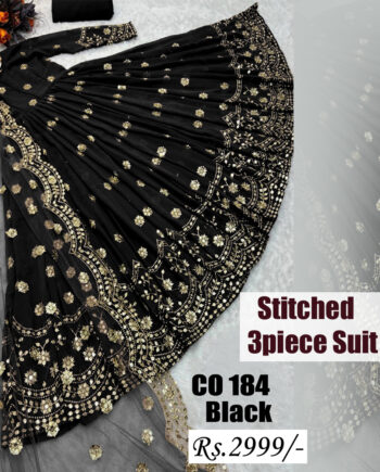 STITCHED 3 piece DRESS FA- 184 B