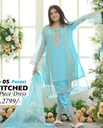 STITCHED 3 piece DRESS LS - LS 05 F