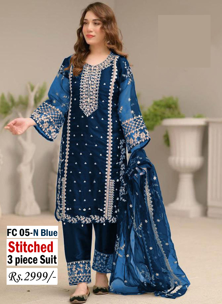 STITCHED 3 piece DRESS LS - 05 NB