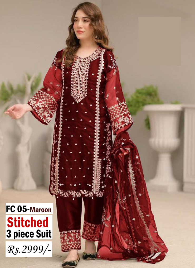 STITCHED 3 piece DRESS LS - 05 M